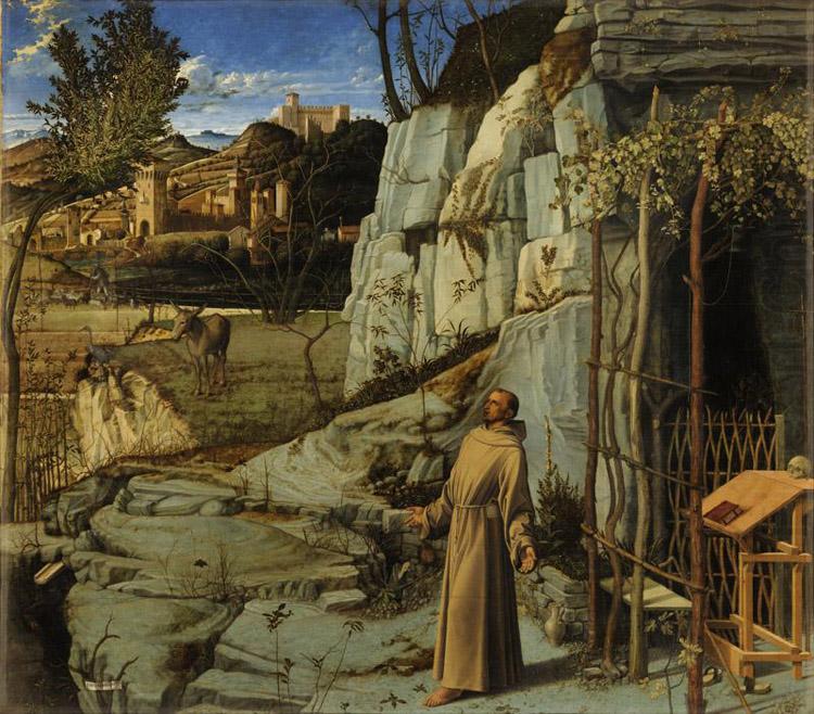 Giovanni Bellini St Francis in the Wilderness (mk08) china oil painting image